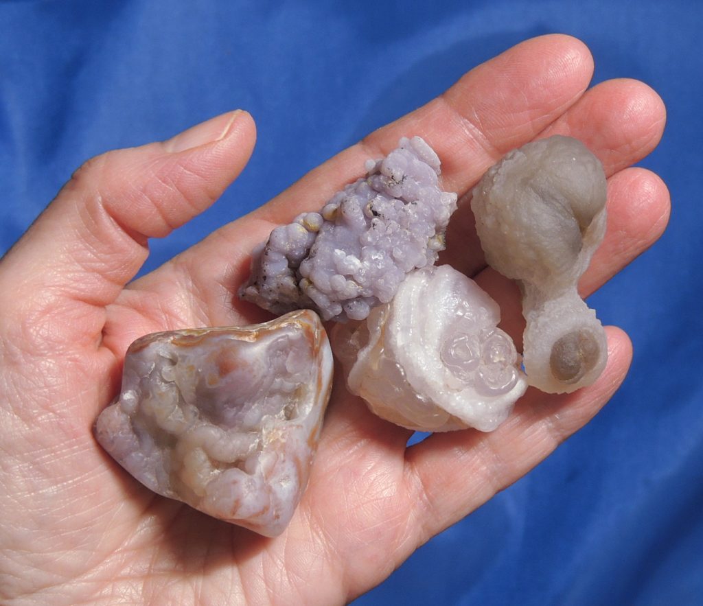 chalcedony are common gemstones