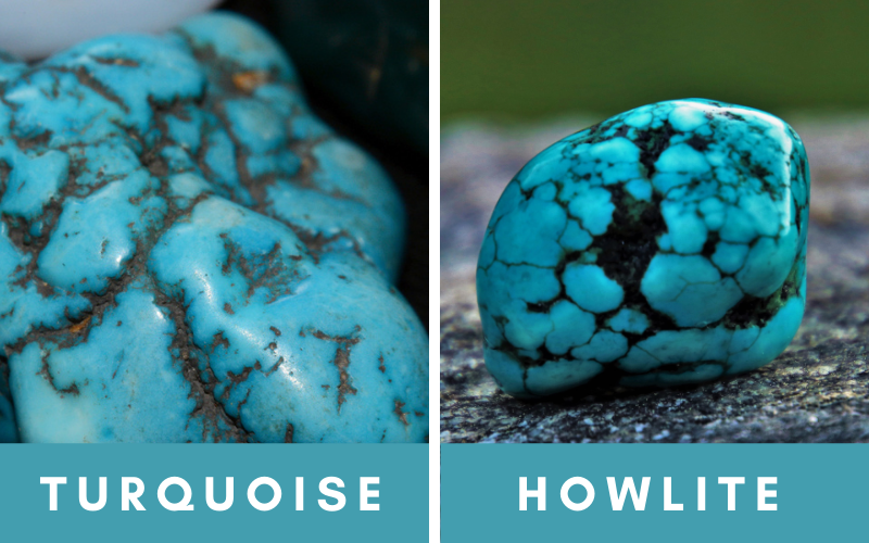 howlite dyed to look like turquoise
