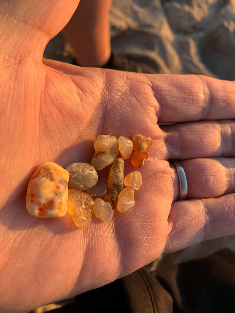 agates found on the beach
