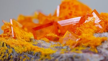 orange rocks and minerals
