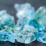 raw aquamarine uncut gemstones