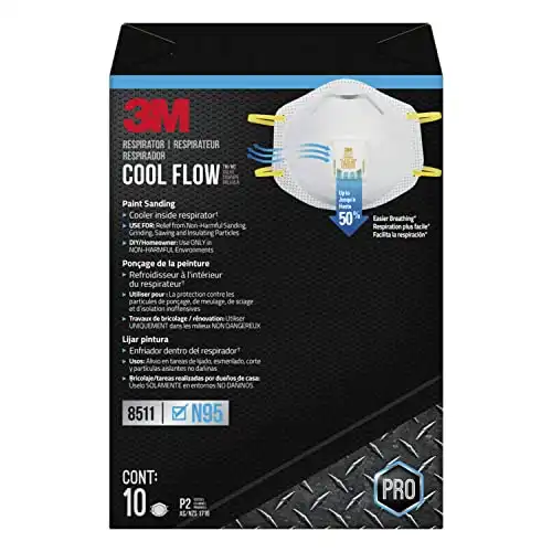 3M Respirator, N95, Cool Flow Valve