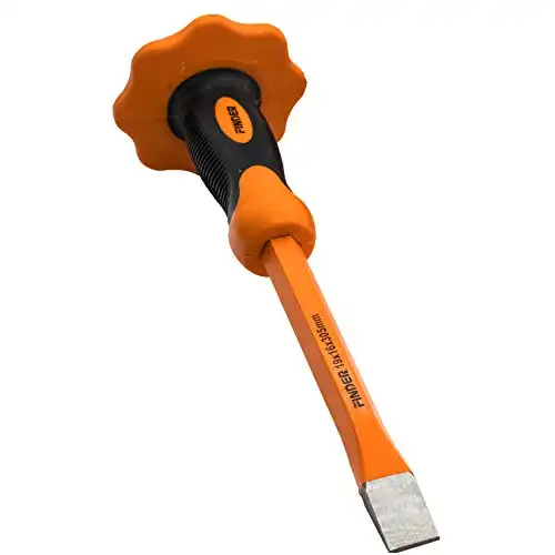 12-Inch Heavy Duty Flat Chisel with Hand Protection