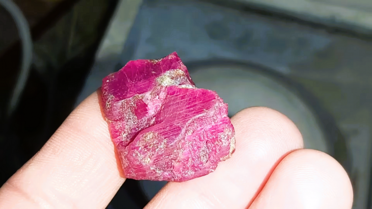 how to polish rough ruby