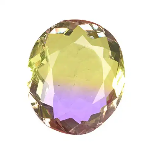 gemhub Ring Size Multi Color Ametrine 90.15 Ct. Brazilian Ametrine Oval Shape Translucent Multi Color Ametrine Loose Gemstone
